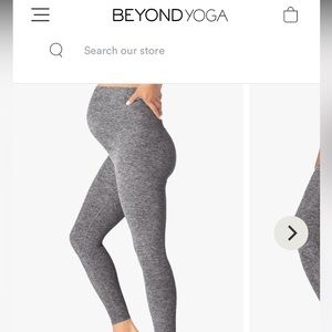 Spacedye Love the Bump Midi Maternity Legging- dark charcoal -almost black.